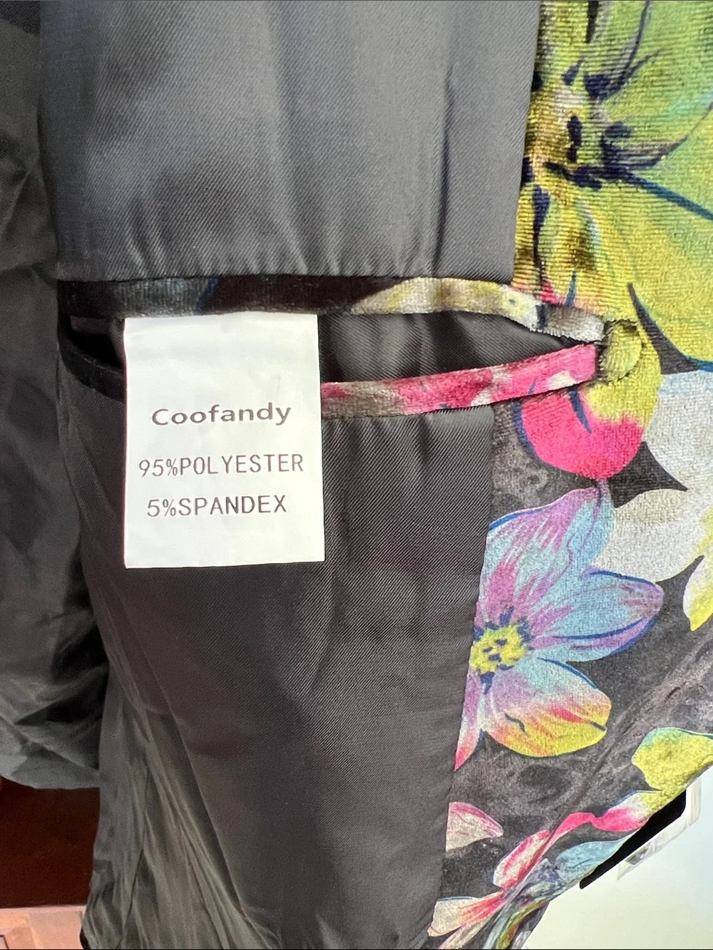 Floral Velvet Blazer - Multicolor